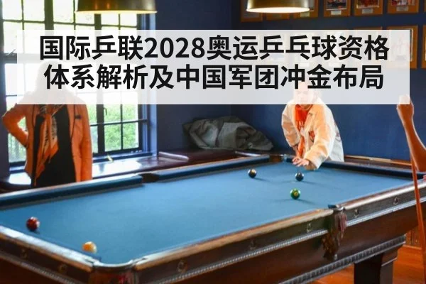 国际乒联2028奥运乒乓球资格体系解析及中国军团冲金布局